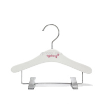 Deliangg  wholesale DL1457 Hot sale baby wooden hanger for clothes, white color wood hanger for kids